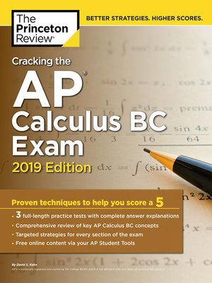 cover image of Cracking the AP Calculus BC Exam, 2019 Edition